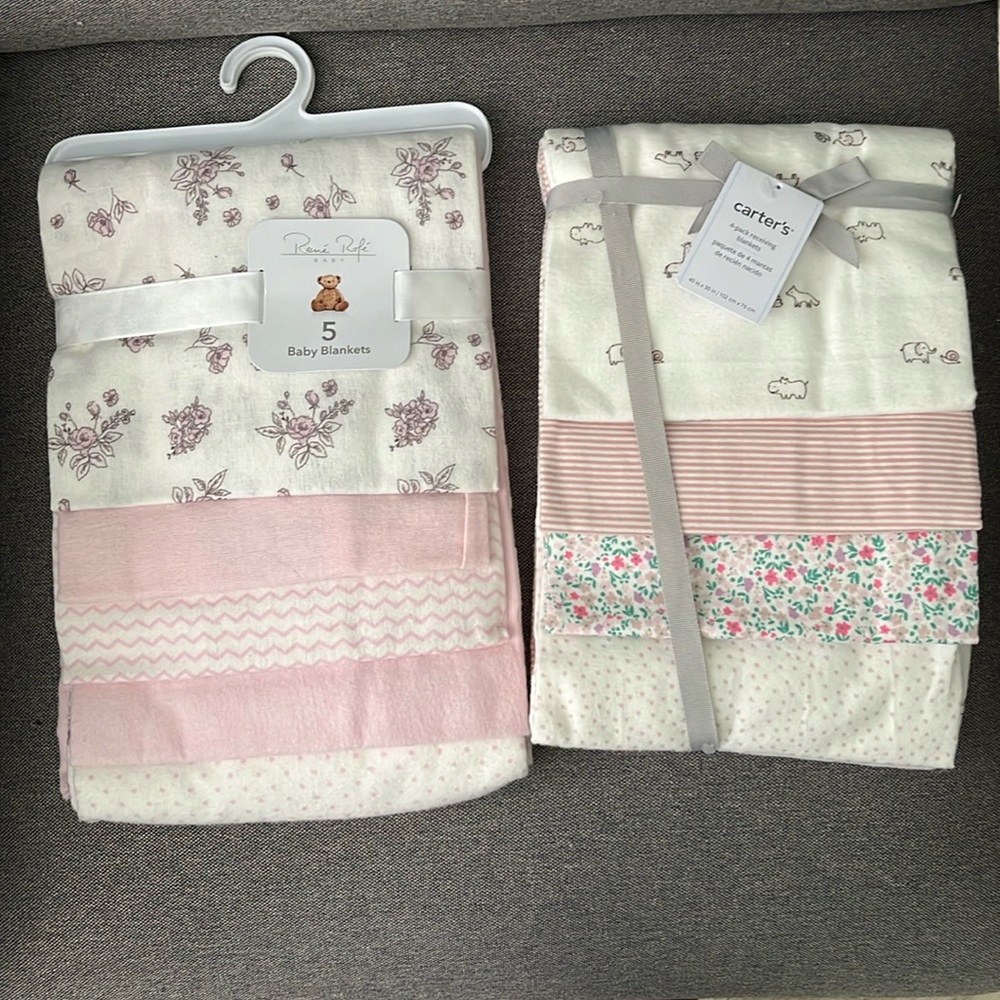 Baby Blanket/Receiving Blanket Bundle. Rene Rofe/Carters.